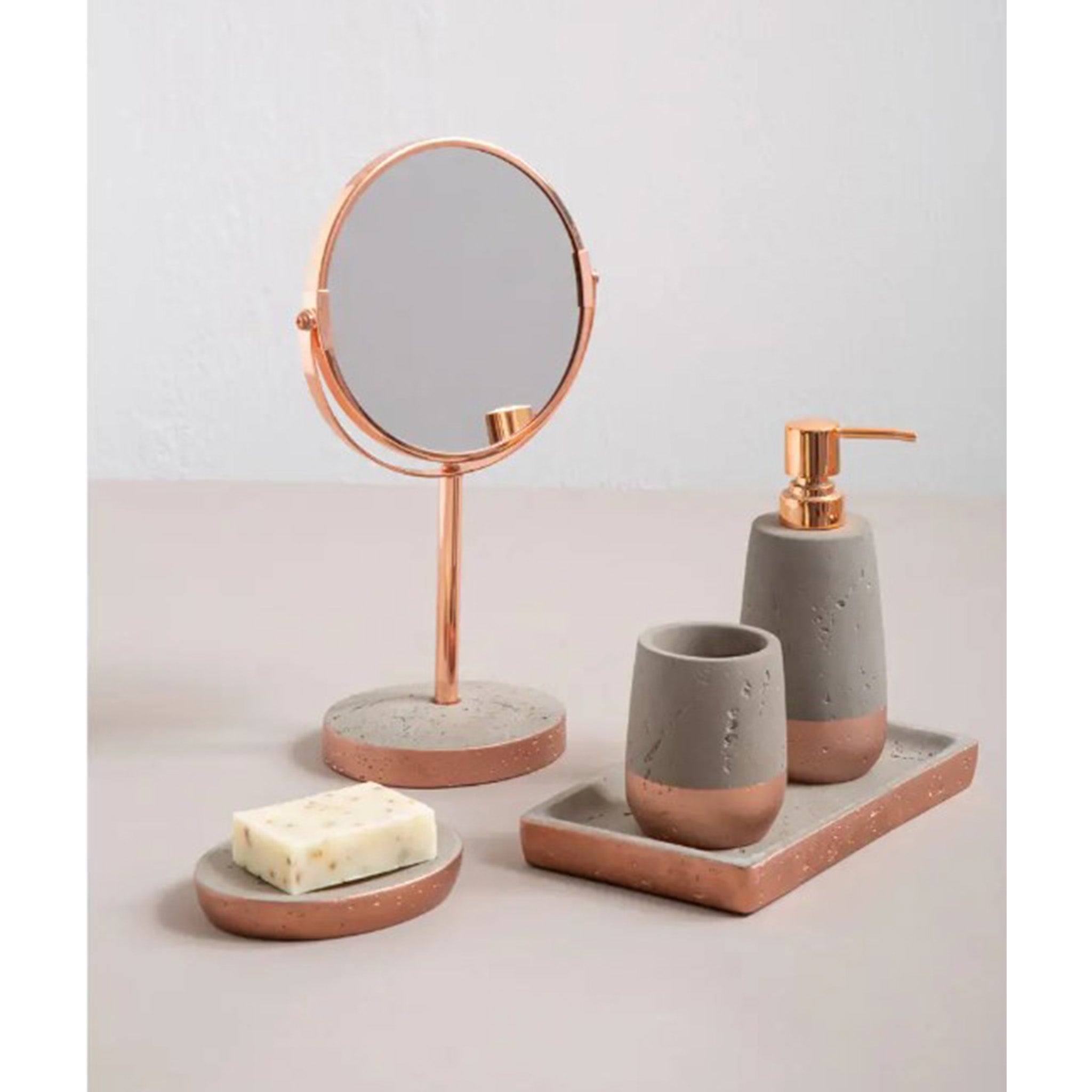 Copper Mirror on Stand